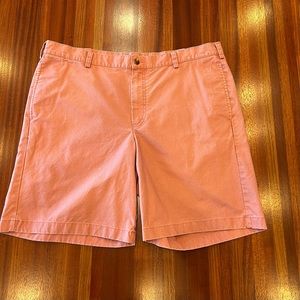 LL Bean Shorts Mens Size 38 Salmon Color 100% Cotton Standard Fit